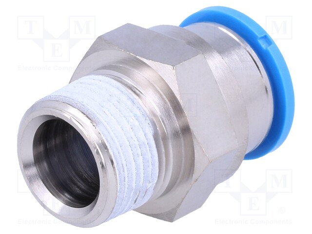 Push-in fitting; straight; Input thread: R 3/8" external; 12mm