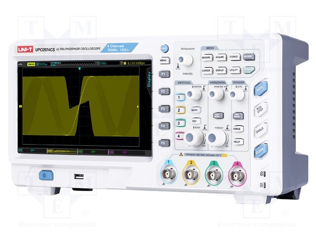 Oscilloscope: digital; Band: ≤70MHz; Channels: 4; 28Mpts; 1Gsps