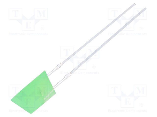 LED; yellow green; 45÷68mcd; 140°; Front: flat; 2.1÷2.6V; THT