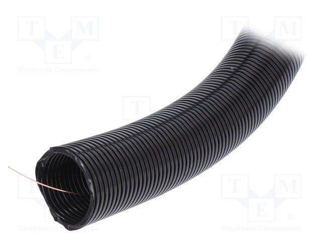 Protective tube; ØBraid : 50mm; black; L: 25m; -5÷60°C; Øint: 42mm