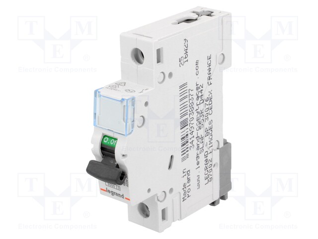 Circuit breaker; 230VAC; Inom: 32A; Poles: 1; DIN; Charact: C; 6kA