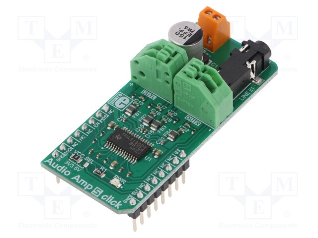 Click board; amplifier; GPIO; TPA3138D2; 3.3/5VDC