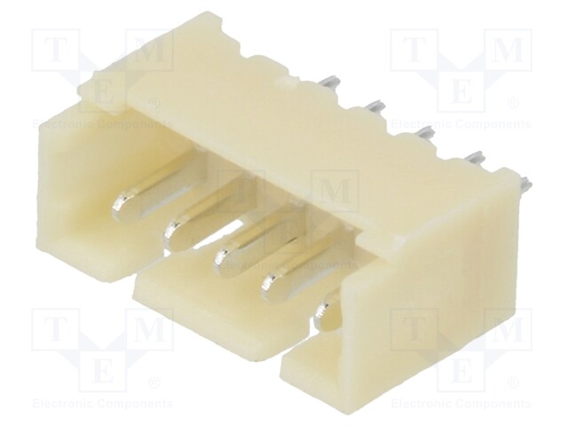 Socket; wire-board; male; 1.25mm; PIN: 5; THT; 125V; 1A; tinned