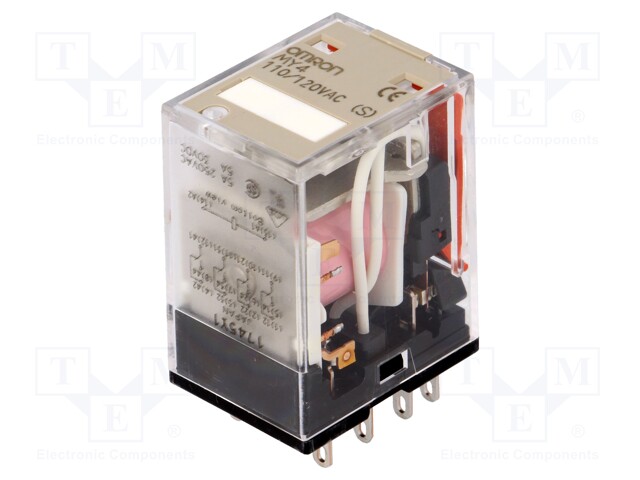 Relay: electromagnetic; 4PDT; Ucoil: 120VAC; 5A/220VAC; 5A/24VDC