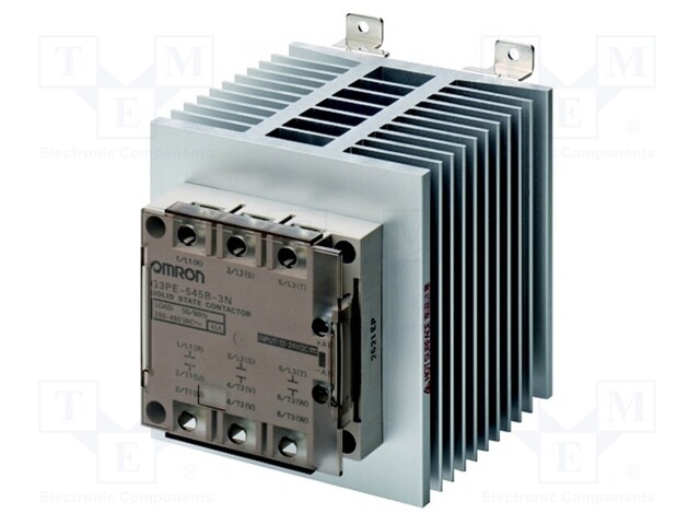 Relay: solid state; Ucntrl: 12÷24VDC; 45A; 100÷240VAC; 3-phase