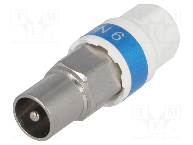 Plug; coaxial 9.5mm (IEC 169-2); for cable