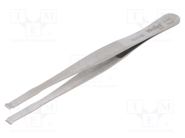 Tweezers; 120mm; Blades: straight; Blade tip shape: hook