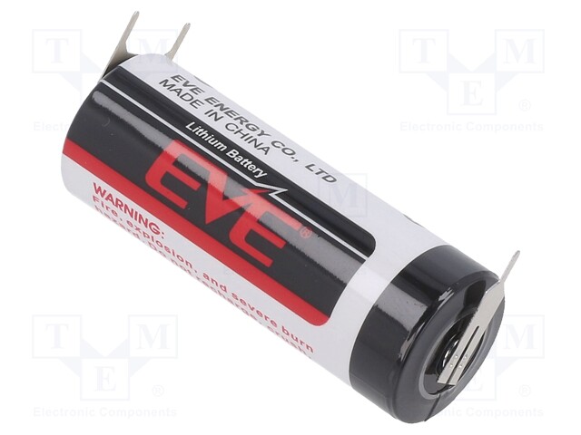 Battery: lithium; 3.6V; 18505; 3pin; Ø18.7x50.5mm; 3800mAh