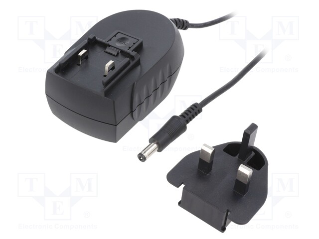 Power supply: switched-mode; voltage source; 9VDC; 3.3A; 29.7W