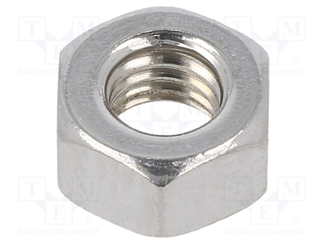 Nut; hexagonal; M6; A2 stainless steel; Pitch: 1,0; 10mm; BN: 5713