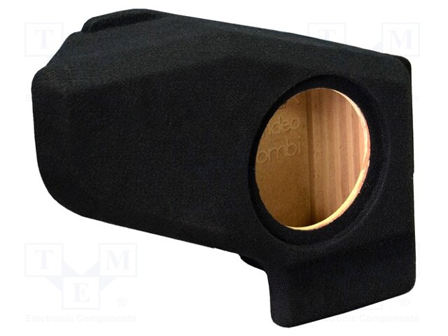 Car loudspeaker enclosure; MDF; black; textil; 8l; 200mm; 217mm