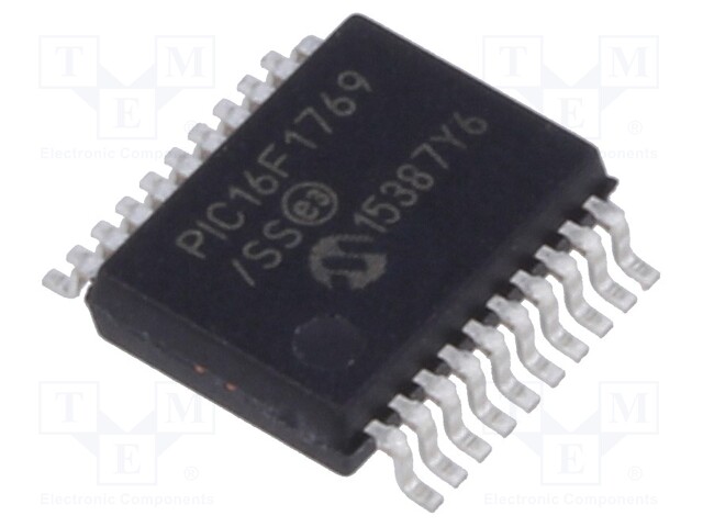 PIC microcontroller; Memory: 14kB; SRAM: 1024B; 2.3÷5.5VDC; SMD