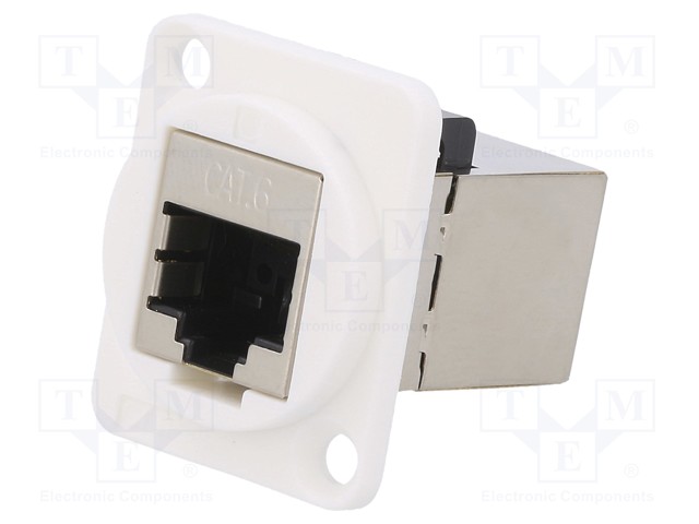 Coupler; FT; Cat: 6; shielded; Layout: 8p8c; RJ45 socket,both sides