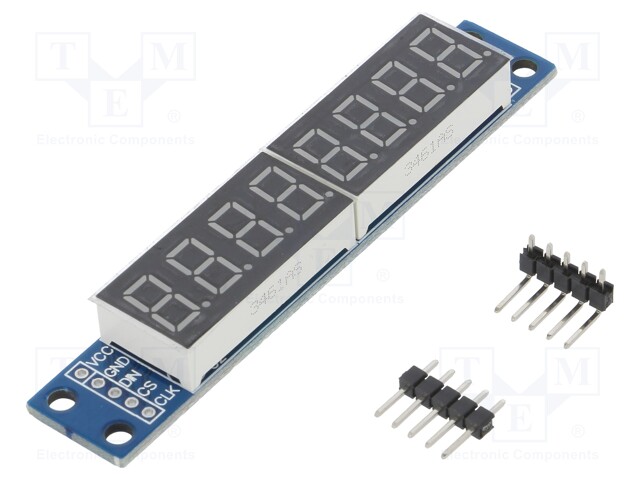 Module: display; LED display; 3.3÷5VDC; MAX7219; module; No.char: 8