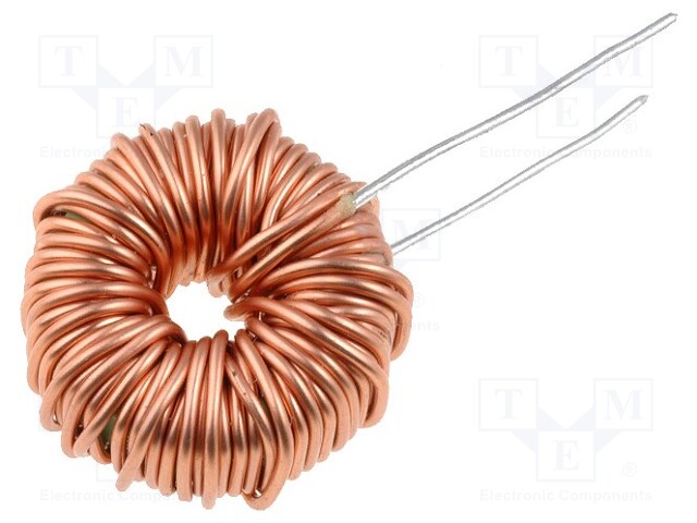 Inductor: wire; THT; 220uH; 110mΩ; 5A