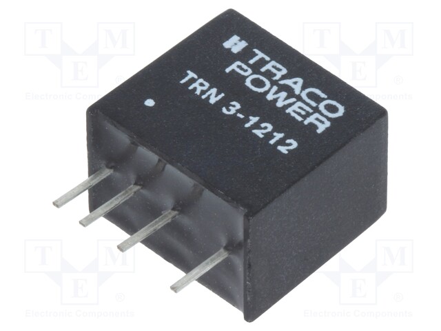 Converter: DC/DC; 3W; Uin: 9÷18V; 12VDC; Iout: 250mA; SIP; 2.1g; OUT: 1