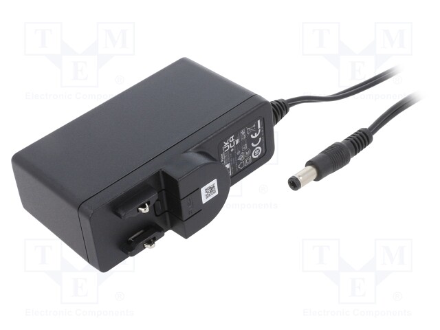 Power supply: switched-mode; voltage source; Out: 5,5/2,1; plug