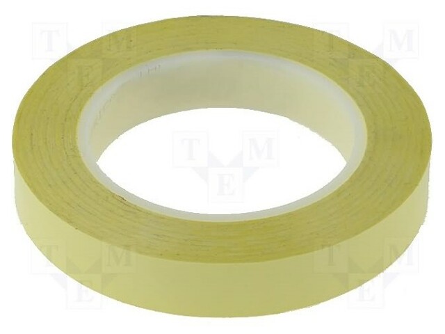 Tape: insulation; W: 19mm; L: 66m; D: 58um; yellow; polyester; 100%