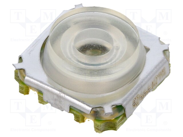 Microswitch TACT; SPST-NO; Pos: 2; 0.05A/28VDC; SMT; LED; yellow; 4N