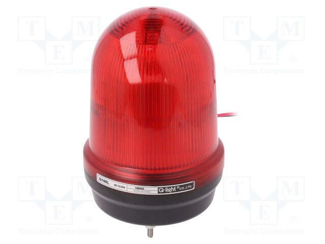 Signaller: lighting; flashing light,continuous light; red; IP65