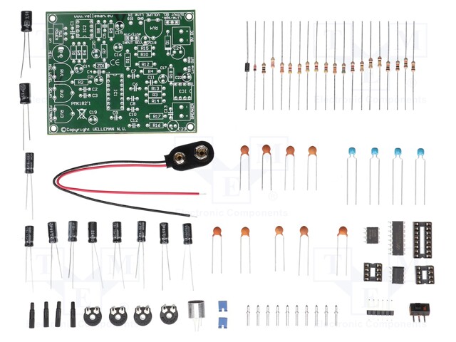 Digital echo effect; 9÷12VDC; Power supply: battery 9V x1