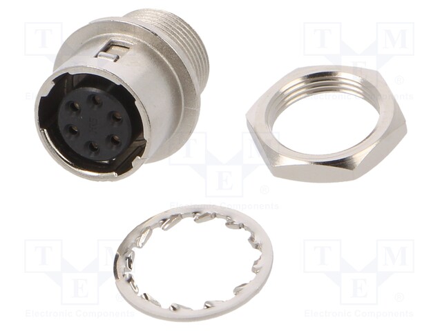 Connector: circular; socket; HR10; female; PIN: 6; push-pull; 2A