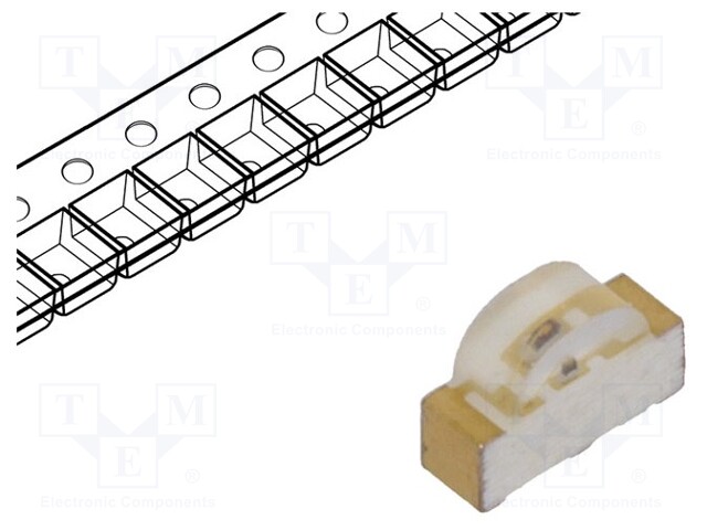 LED; SMD; 1208; red; 28.5÷62.3mcd; 3x2x1mm; 115°; 2÷2.4V; 20mA; 72mW