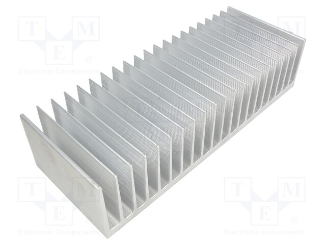 Heatsink: extruded; grilled; L: 100mm; W: 262mm; H: 60mm; aluminium