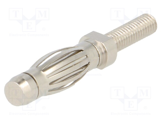 Plug; 4mm banana; 32A; 60VDC; 27.5mm; Plating: nickel plated