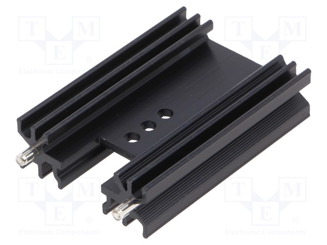 Heatsink: extruded; H; TO202,TO218,TO220,TOP3; black; L: 50mm