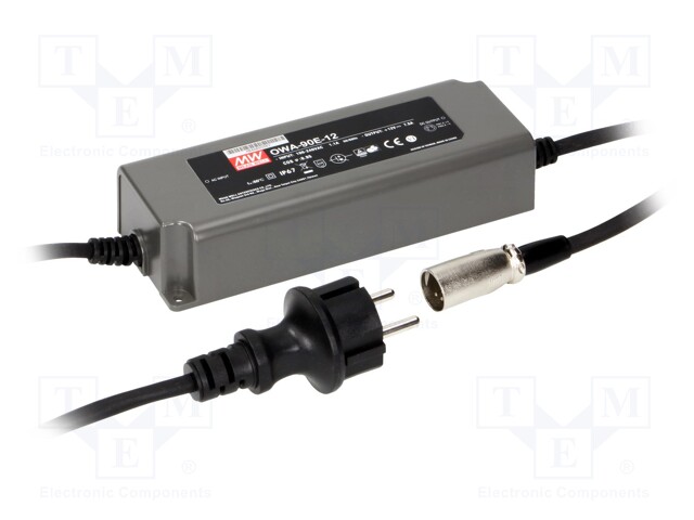 Power supply: switched-mode; LED; 90W; 12VDC; 7.5A; 90÷264VAC; IP67