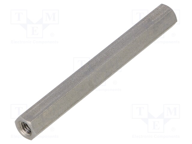 Screwed spacer sleeve; Int.thread: M5; 70mm; hexagonal