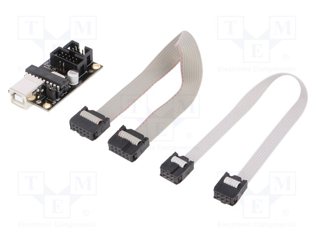 Module: programmer; ISP; USB B,pin strips