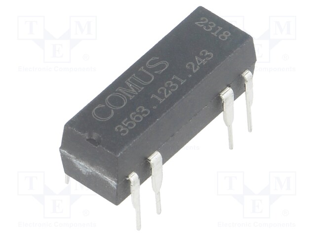 Relay: reed; SPDT; Ucoil: 24VDC; 400mA; max.100VDC; 5W; Rcoil: 2.15kΩ