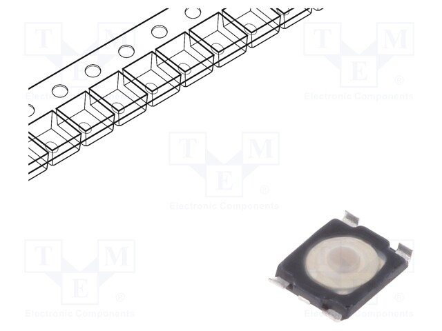 Microswitch TACT; SPST-NO; Pos: 2; 0.05A/32VDC; SMT; none; 1.6N