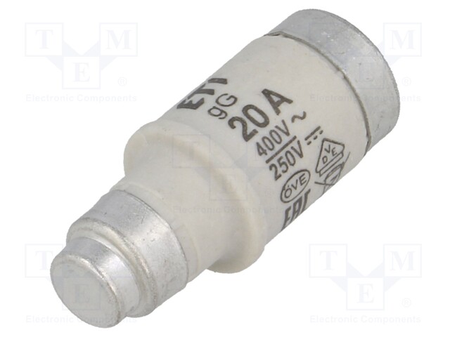 Fuse: fuse; gG; 20A; 400VAC; 250VDC; ceramic; D02; D0