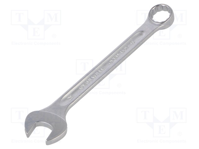 Wrench; combination spanner; 14mm; chromium plated steel