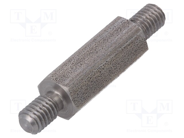 Screwed spacer sleeve; 20mm; Ext.thread: M5; hexagonal