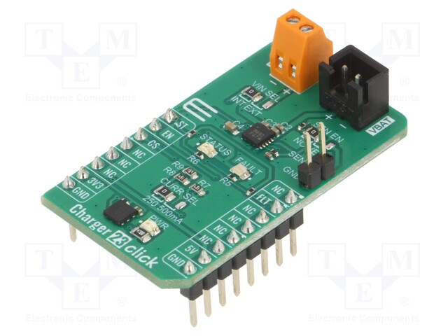 Click board; charger; GPIO; ISL78693; prototype board