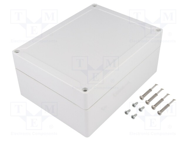 Enclosure: multipurpose; X: 152mm; Y: 202mm; Z: 90mm; TG ABS; ABS