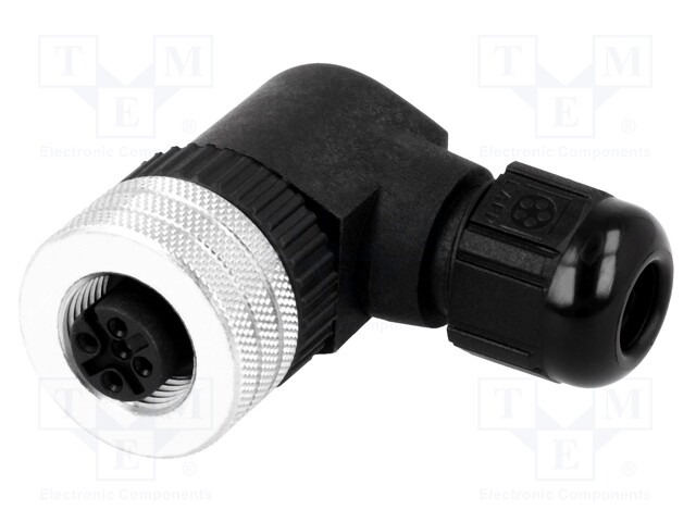 Plug; M12; PIN: 5; female; A code-DeviceNet / CANopen; for cable