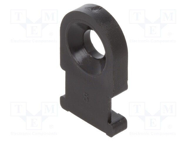 Screw mounted clamp; black