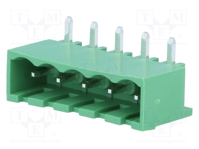 Pluggable terminal block; Contacts ph: 5mm; ways: 5; angled 90°