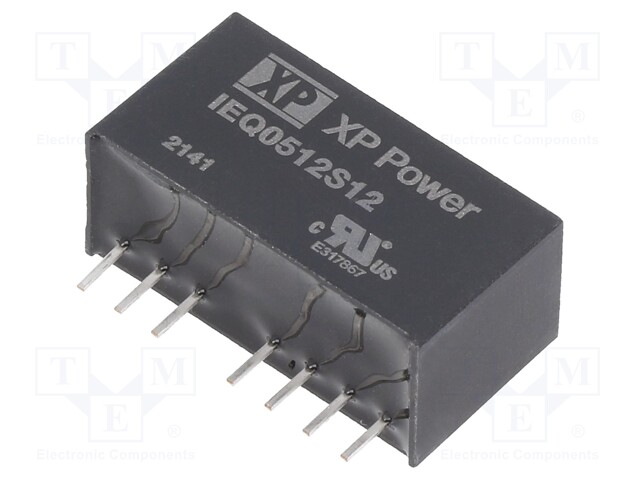 Isolated Board Mount DC/DC Converter, ITE, 1 Output, 5 W, 12 V, 417 mA