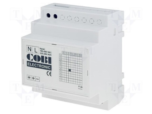 Power supply: switched-mode; 50W; 15VDC; 3.33A; 85÷265VAC; IP20