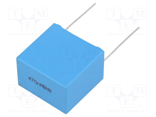 Capacitor: polypropylene; X1; 470nF; 760VAC; ±20%; THT; -40÷105°C