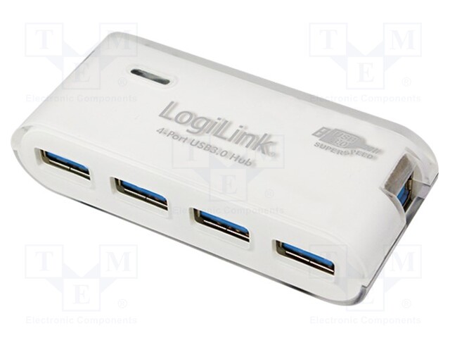 Hub USB; USB 1.1,USB 2.0,USB 3.0; PnP; Number of ports: 4; 5Gbps