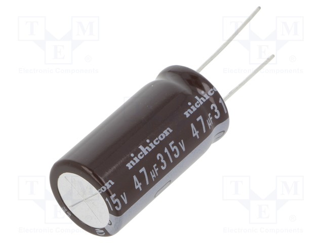 Capacitor: electrolytic; low impedance; THT; 47uF; 315VDC; ±20%