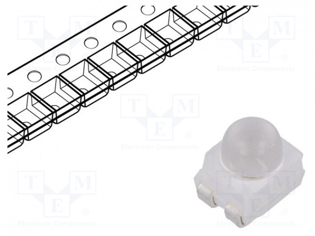 LED; SMD; 3528,PLCC4; green; 2240÷7150mcd; 3.5x2.8x3.87mm; 30°