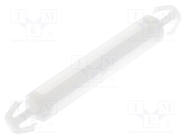 PCB distance; polyamide; L: 25.4mm; latch/latch; Colour: natural